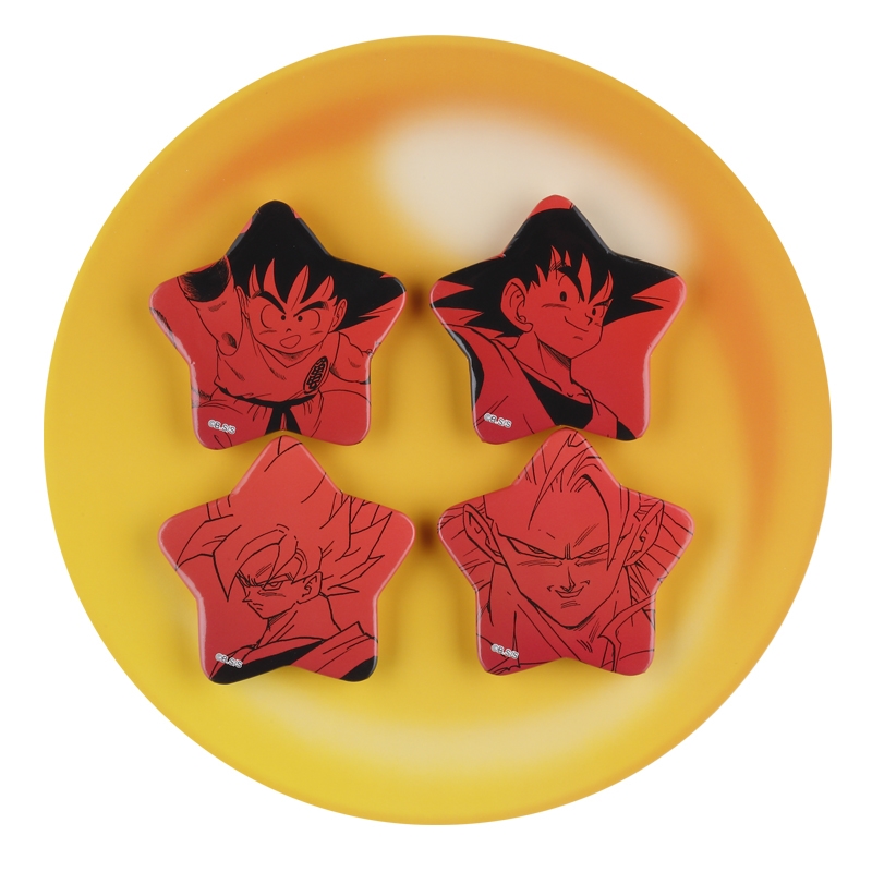 『ＤＲＡＧＯＮ　ＢＡＬＬ』缶バッジ４個セット　孫悟空　ＢＥ４
