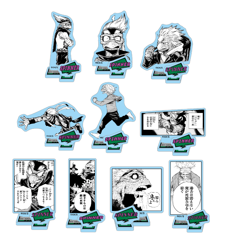 JCS限定 『僕のヒーローアカデミア』アクリルフィギュアコレクション“VILLAINS” スピナー 全種セット (全10種入り) BE3