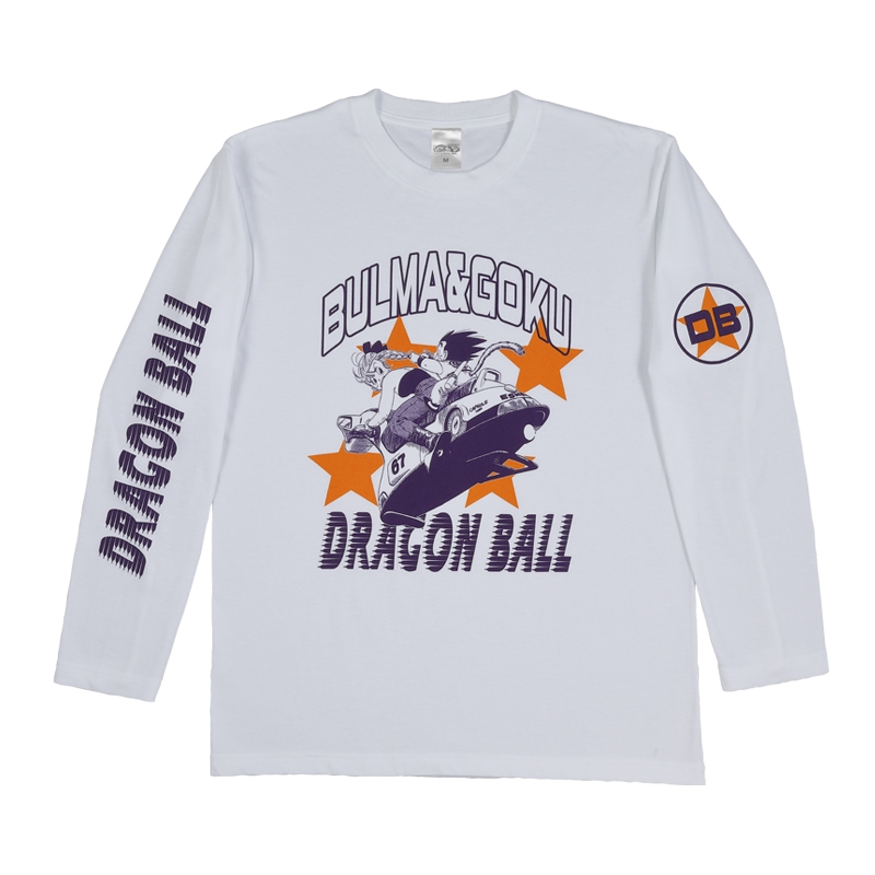 『DRAGON BALL』ロングTシャツ 孫悟空&ブルマ Mサイズ BE4