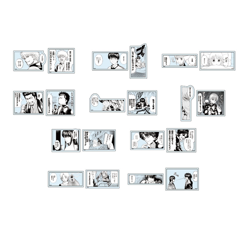 『銀魂』クリアステッカーコレクション２枚入り　第１弾　（全１０組／ランダム１組入り）　ＢＥ４−ＪＦ