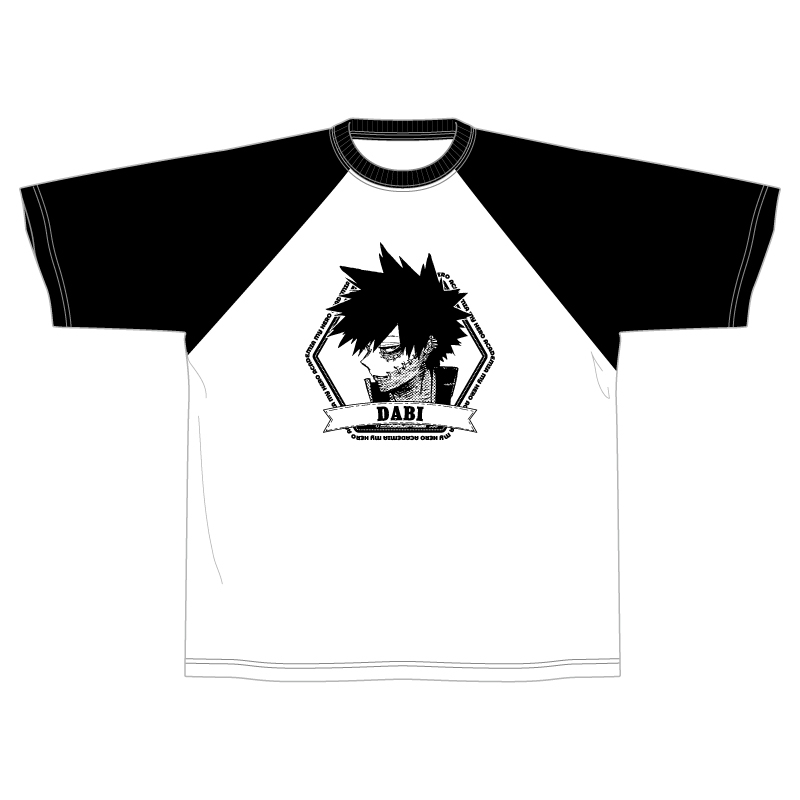 『僕のヒーローアカデミア』ラグランTシャツ “VILLAINS” 荼毘 BF1