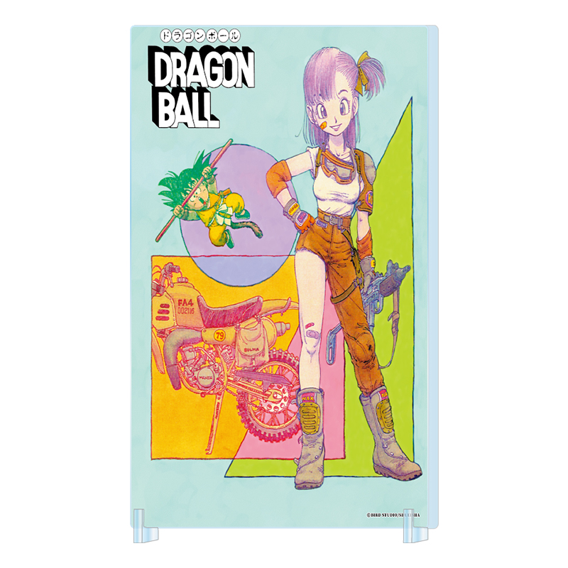 ＪＣＳ限定　『ＤＲＡＧＯＮ　ＢＡＬＬ』箔入りアクリルアート　孫悟空＆ブルマ　ＢＥ４