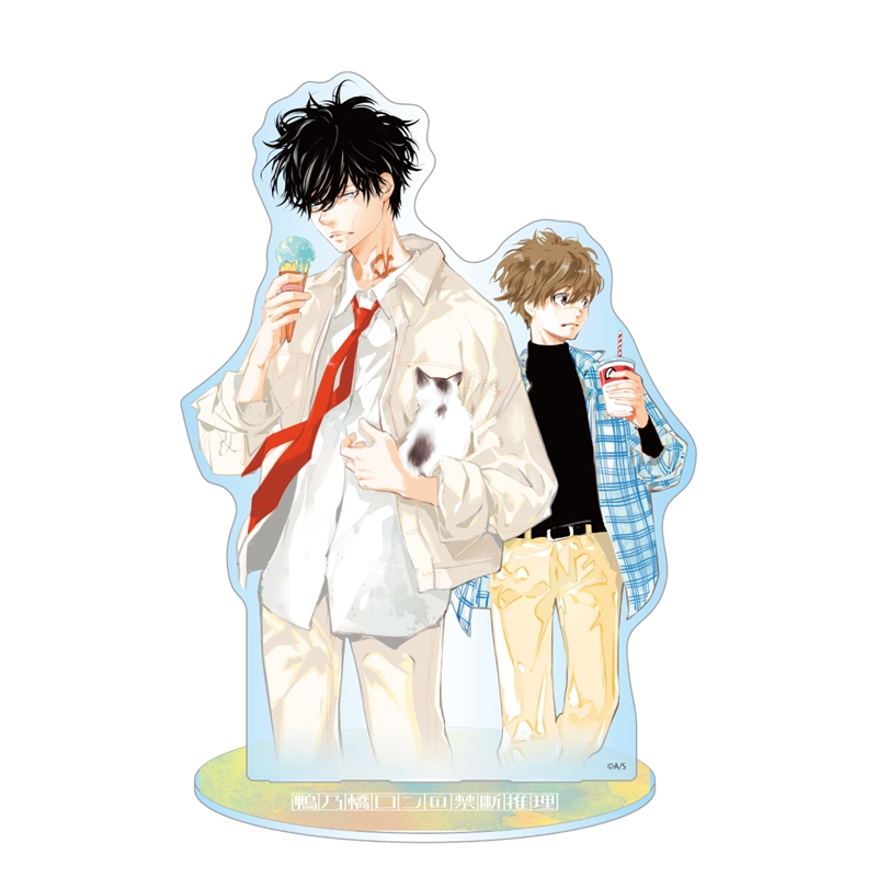 JCS限定 『鴨乃橋ロンの禁断推理』アクリルMEGAフィギュア 鴨乃橋ロン&一色都々丸 BE4