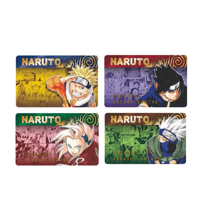 『ＮＡＲＵＴＯ−ナルト−』バースデイコレクションカード２０２６　４枚セット（うずまきナルト／うちはサスケ／春野サクラ／はたけカカシ）　ＢＦ１