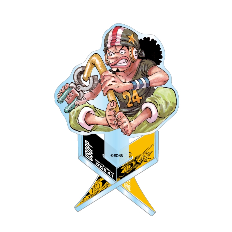 『ＯＮＥ　ＰＩＥＣＥ』バースデイアクリル“Ｘ”フィギュア−ｗｉｔｈ−　ウソップ　ＢＦ２