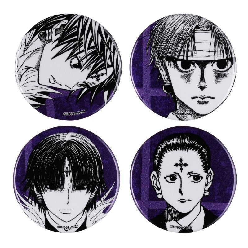 『ＨＵＮＴＥＲ×ＨＵＮＴＥＲ』缶バッジ４個セット　ＥＭＯＴＩＯＮＳ　クロロ　ＢＦ３