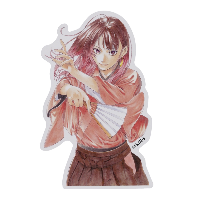 『あかね噺』ダイカットステッカー　阿良川あかね（桜咲朱音）　（ＪＣ１７巻カバーイラスト）　ＢＦ３