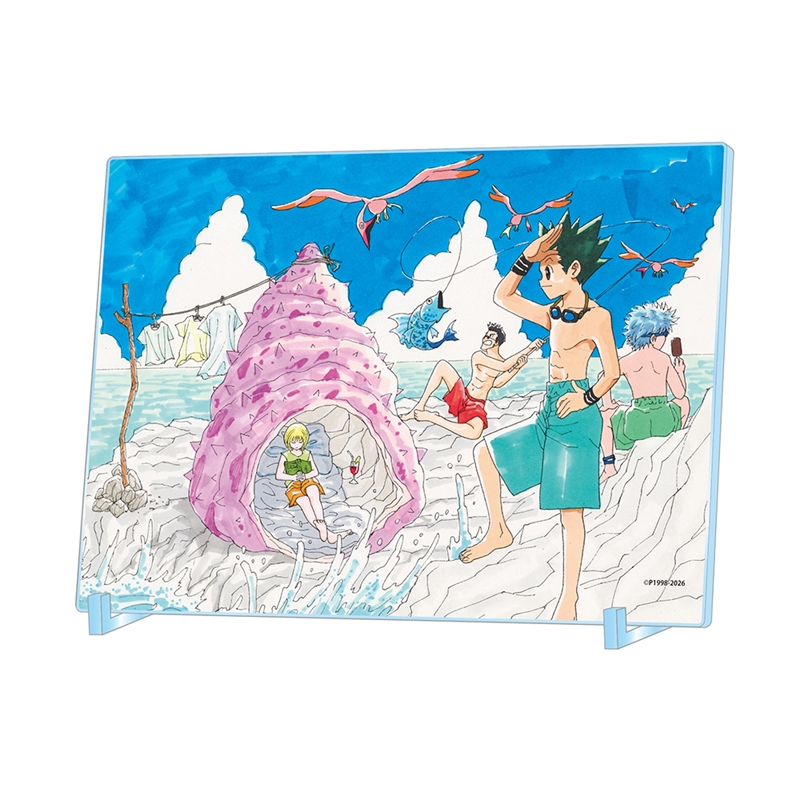 『ＨＵＮＴＥＲ×ＨＵＮＴＥＲ』箔入りアクリルアート　週刊少年ジャンプ２００４年１１号センターカラーイラスト　ＢＦ２